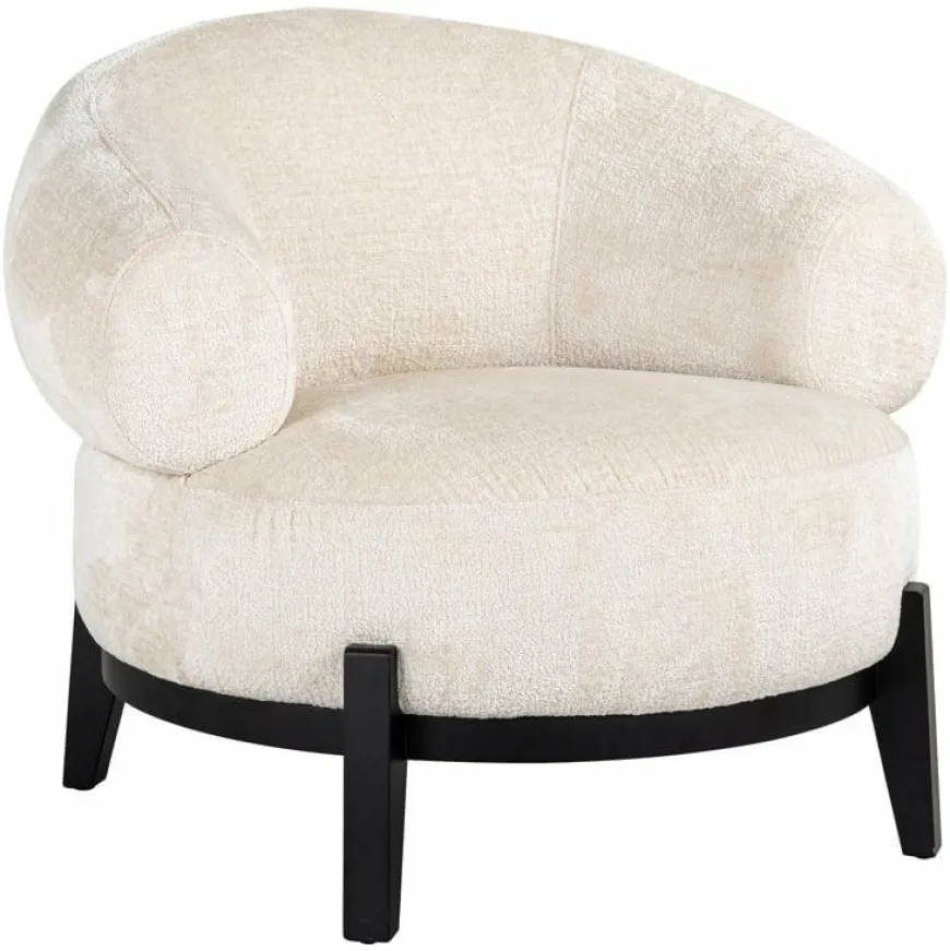 Richmond Interiors Fauteuil Montana Wit chenille