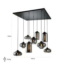 Richmond Interiors Hanglamp Axelle zwart