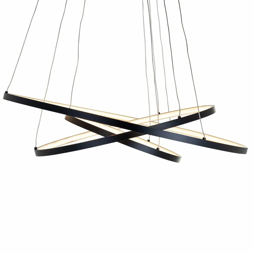 Richmond Interiors Hanglamp Amira black (Zwart)