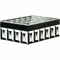 Richmond Interiors Juwelenbox Licia groot zwart / wit groot