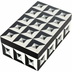 Richmond Interiors Juwelenbox Licia zwart / wit klein