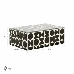 Richmond Interiors Juwelen box Vivian groot zwart