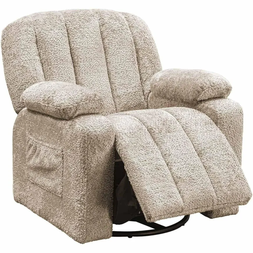 Richmond Interiors Kinder draaifauteuil Mickey Sheep 01 nature