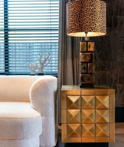 Richmond Interiors Ladenkast Collada 3-laden (Brushed Gold)