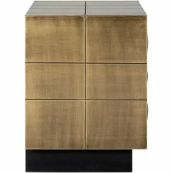 Richmond Interiors Ladenkast Collada 3-laden (Brushed Gold)