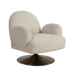 Richmond Interiors Lounge stoel Kagney biscotti swivel