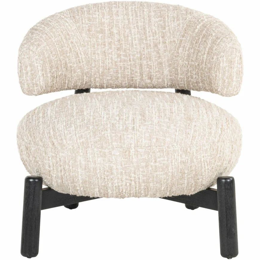 Richmond Interiors Lounge stoel Ornella beige angora
