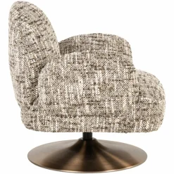 Richmond Interiors Lounge stoel Kagney brown omara swivel