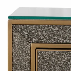 Richmond Interiors Nachtkastje Bloomville brown incl. glass top