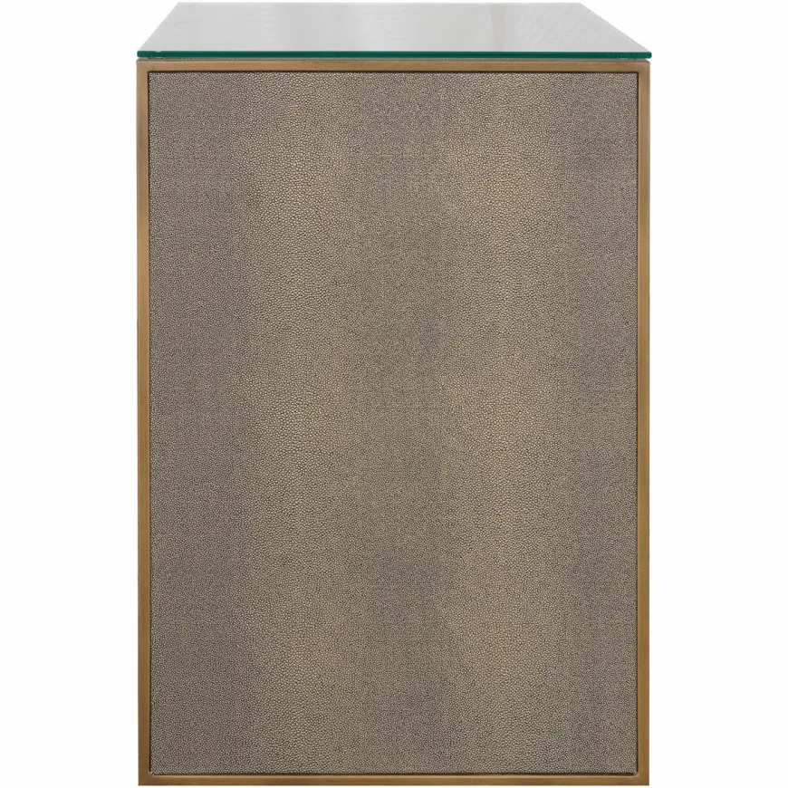 Richmond Interiors Nachtkastje Bloomville brown incl. glass top