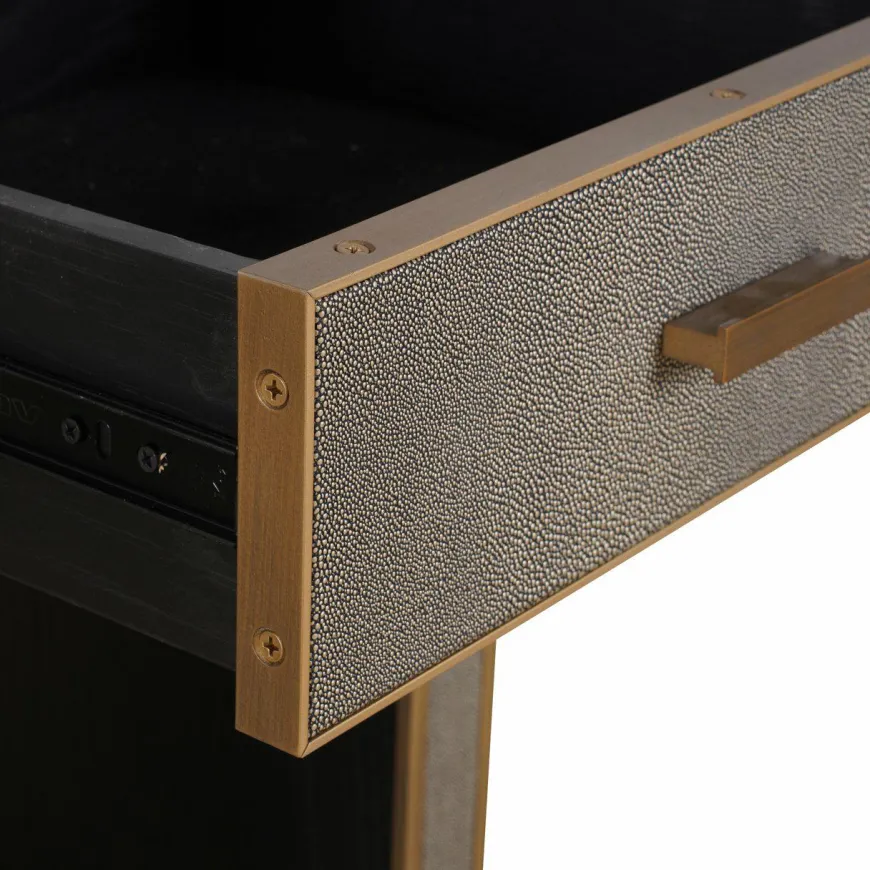 Richmond Interiors Nachtkastje Bloomville brown incl. glass top