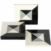 Richmond Interiors Onderzetter Louel zwart / wit