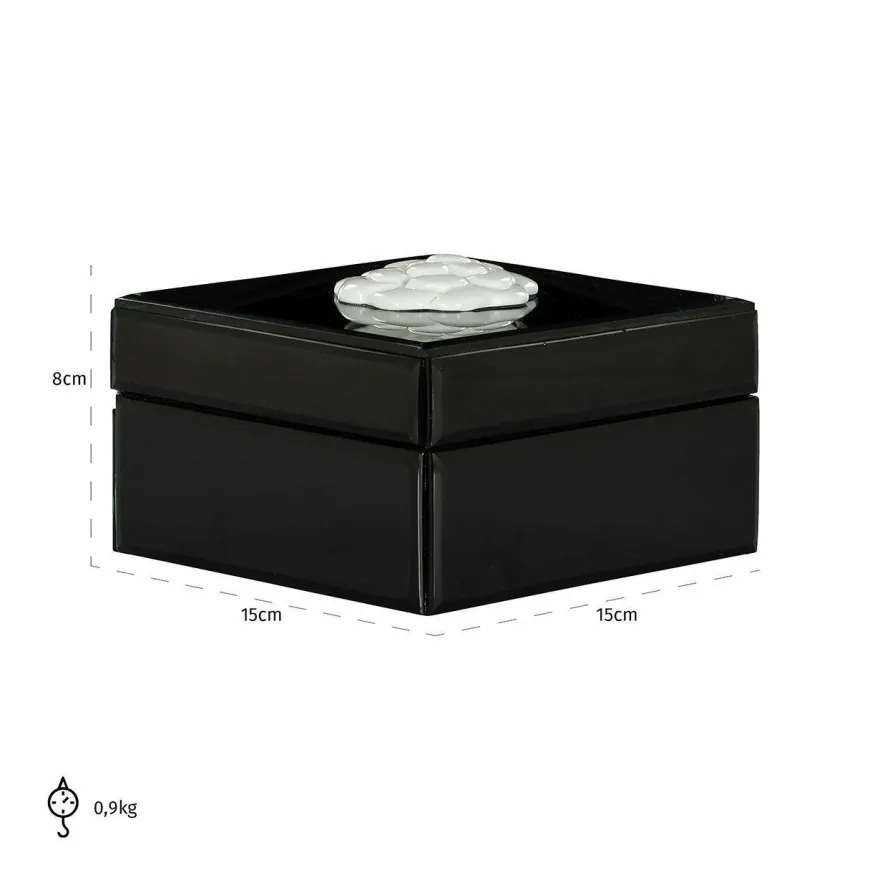 Richmond Interiors Opbergdoos Lune zwart / wit