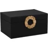 Richmond Interiors Opbergbox Amal groot zwart / goud