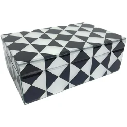 Richmond Interiors Opbergbox Silas groot zwaty / wit