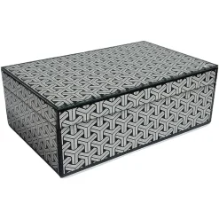 Richmond Interiors Opbergbox Feliz groot Zwart / Wit