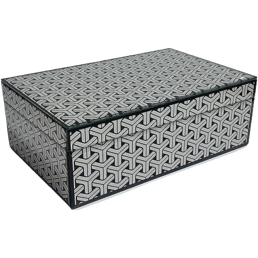 Richmond Interiors Opbergbox Feliz groot Zwart / Wit