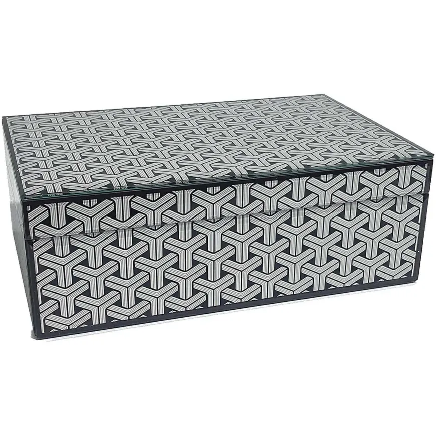 Richmond Interiors Opbergbox Feliz klein zwart / wit