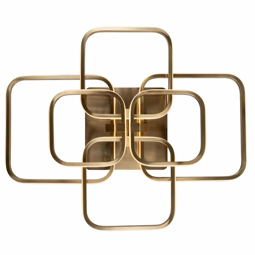 Richmond Interiors Plafondlamp Cailey Brushed Gold