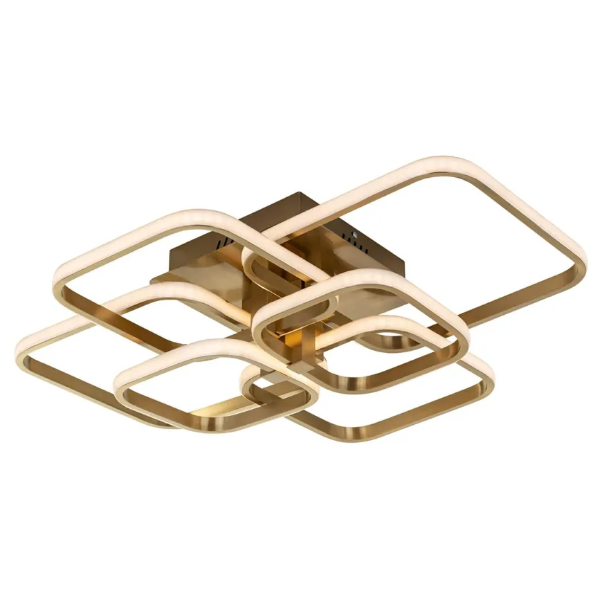 Richmond Interiors Plafondlamp Cailey Brushed Gold