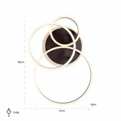 Richmond Interiors Plafondlamp Mosa brons