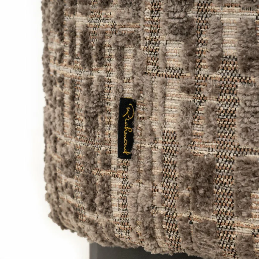 Richmond Interiors Poef & Voetenbank Lexie greige 45Ø