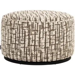 Richmond Interiors Poef Lexie 70Ø cream dalia 11