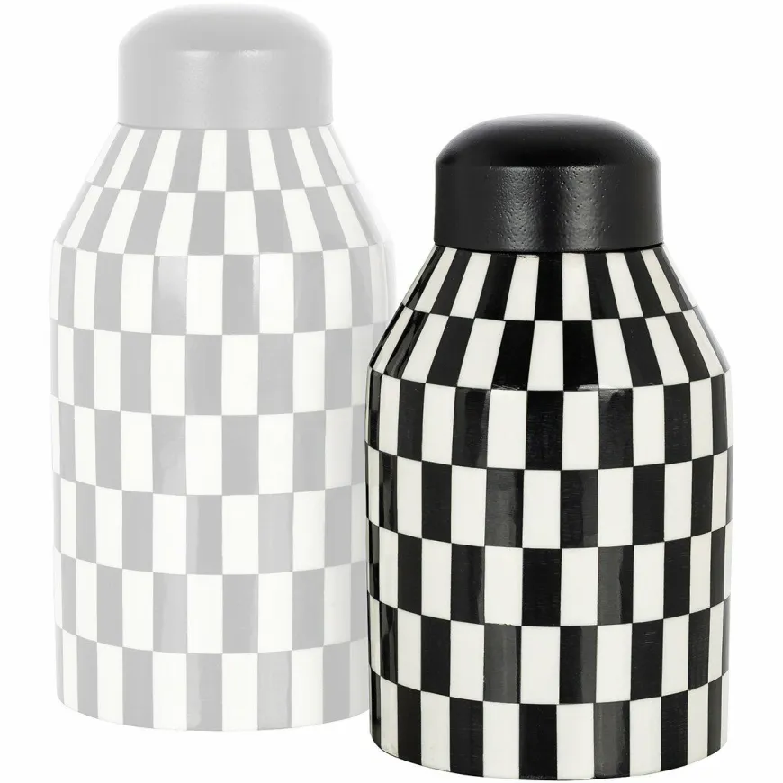 Richmond Interiors Pot Malou klein zwart / wit