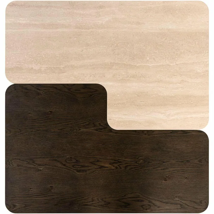 Richmond Interiors Salontafel Nando set van 2 Bruin