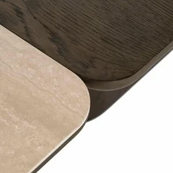 Richmond Interiors Salontafel Nando set van 2 Bruin