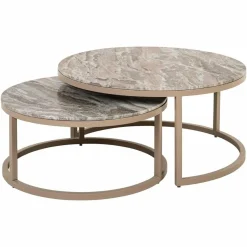 Richmond Interiors Salontafel Fairfax set van 2 zand