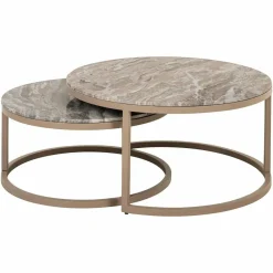 Richmond Interiors Salontafel Fairfax set van 2 zand