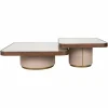 Richmond Interiors Salontafel Willox brown including glass (Set of 2)