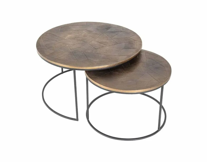 Richmond Interiors Salontafel Tulum set van 2
