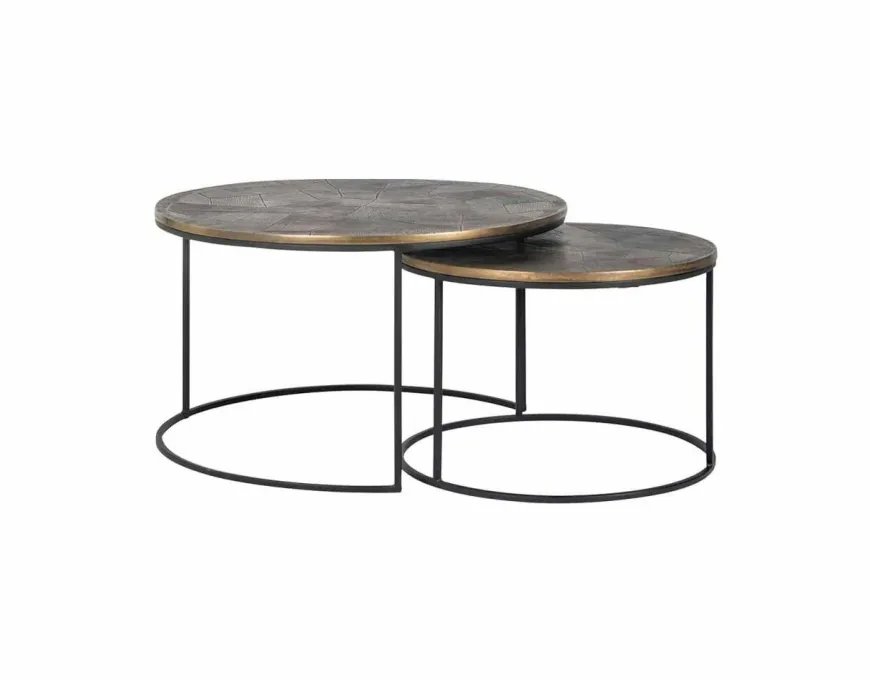 Richmond Interiors Salontafel Tulum set van 2