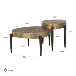 Richmond Interiors Salontafel Marquee set van 2
