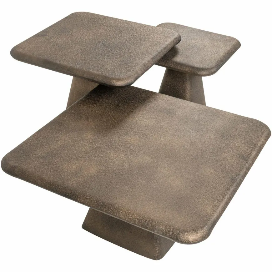Richmond Interiors Salontafel Marlie gold (Set van 3)