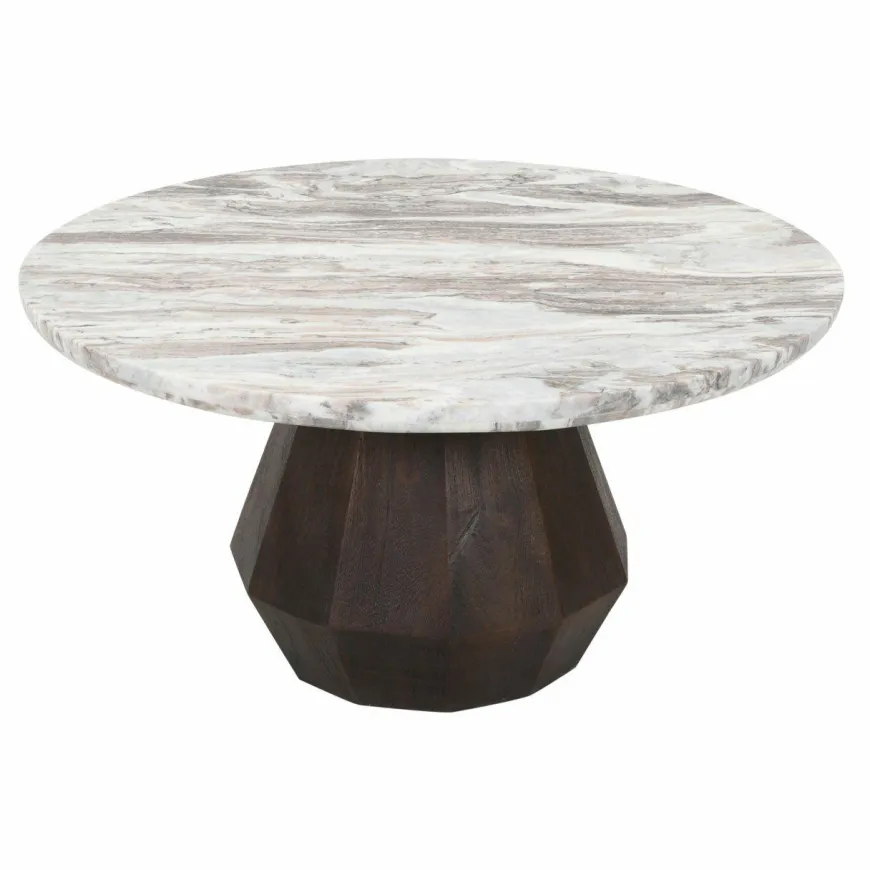 Richmond Interiors Salontafel Oberoy Blush beige 80Ø
