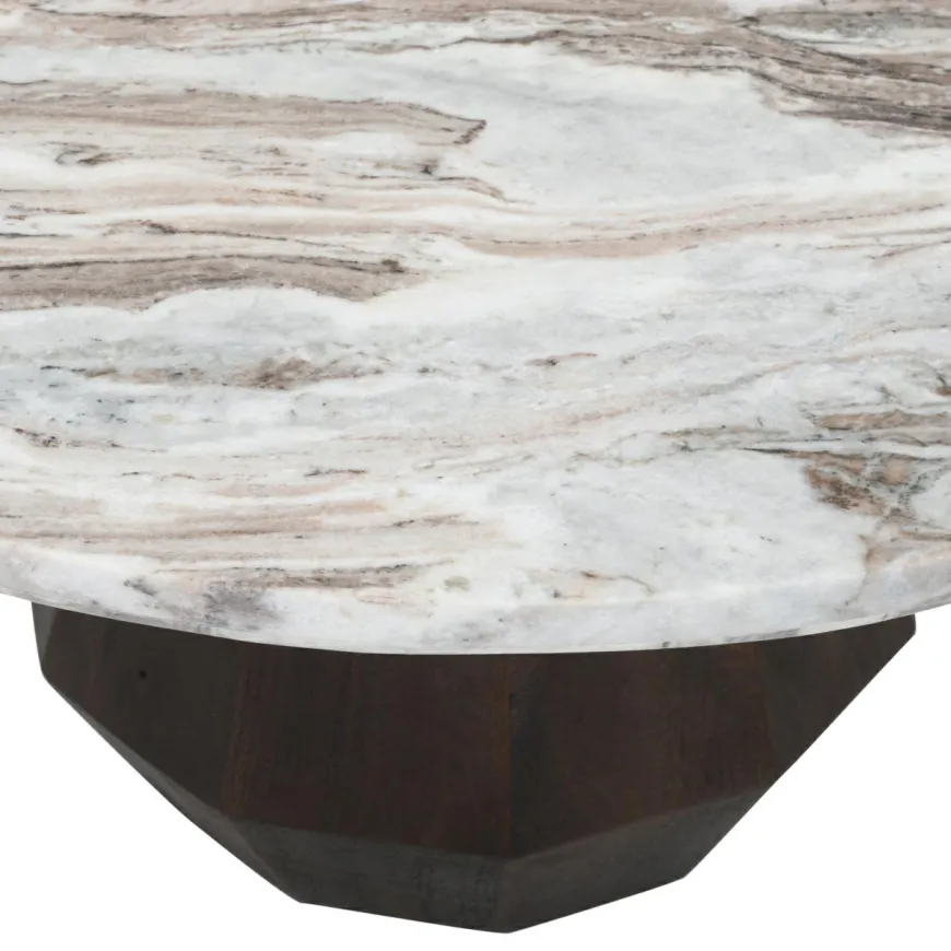 Richmond Interiors Salontafel Oberoy Blush beige 80Ø