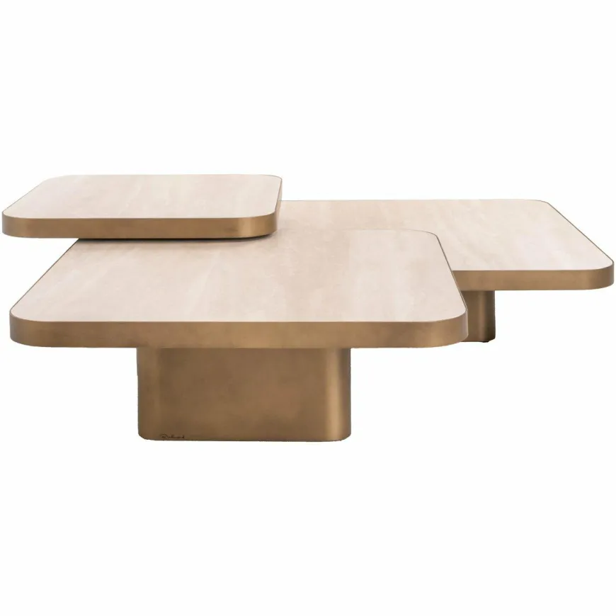 Richmond Interiors Salontafel Cumulus beige (Set van 3)