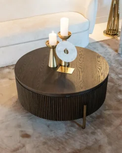 Richmond Interiors Salontafel Luxor 95Ø (Brown)