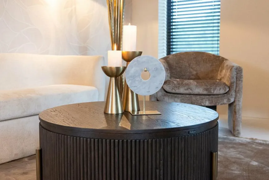 Richmond Interiors Salontafel Luxor 95Ø (Brown)