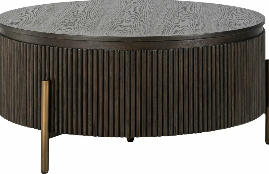 Richmond Interiors Salontafel Luxor 95Ø (Brown)