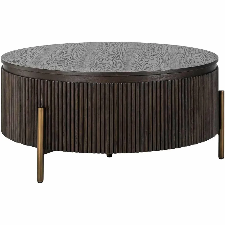 Richmond Interiors Salontafel Luxor 95Ø (Brown)