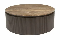 Richmond Interiors Salontafel Russo brown 90Ø