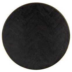 Richmond Interiors Showroommodel Salontafel Blackbone gold set van 2 Black rustic