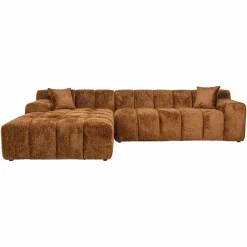 Richmond Interiors Sofa Cube 3-zits + lounge links Be Lovely 603 Cinnamon