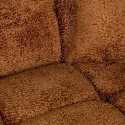 Richmond Interiors Sofa Cube 3-zits + lounge links Be Lovely 603 Cinnamon