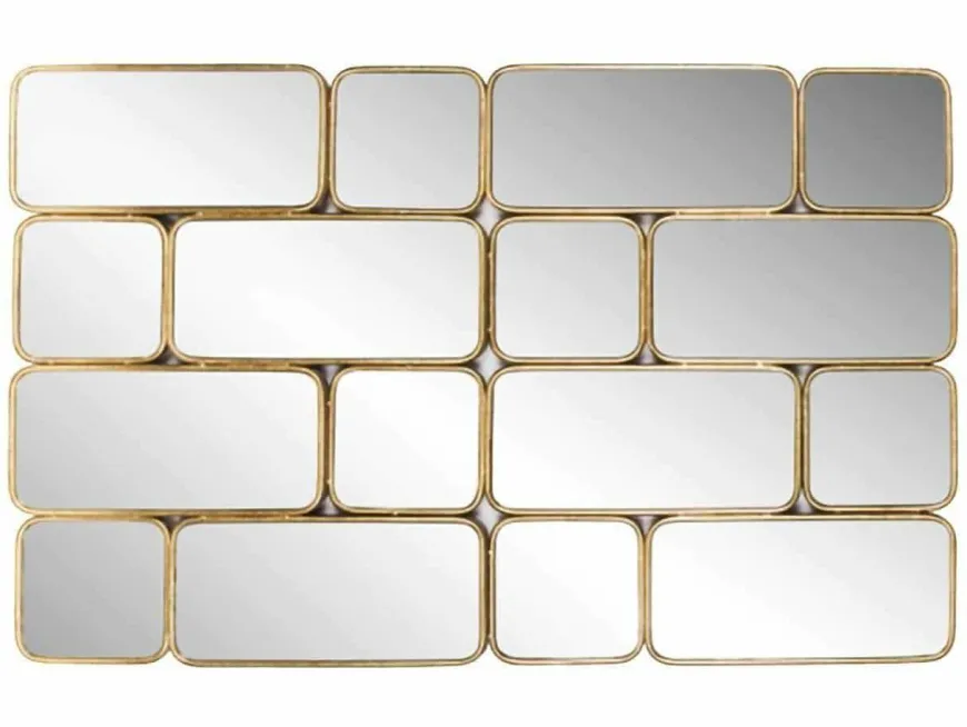 Richmond Interiors Spiegel Birche met 16 spiegels (Goud)