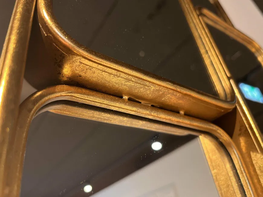 Richmond Interiors Spiegel Birche met 16 spiegels (Goud)